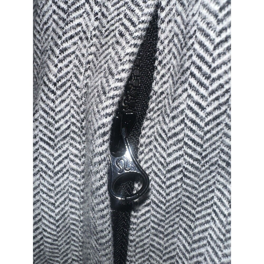 Lululemon Asana Herringbone Full Zip Athletic Women's Jacket Sz 6 - Picture 8 of 10